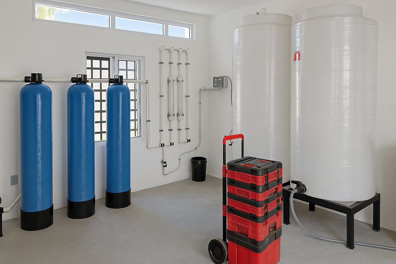 Planta purificadora instalada